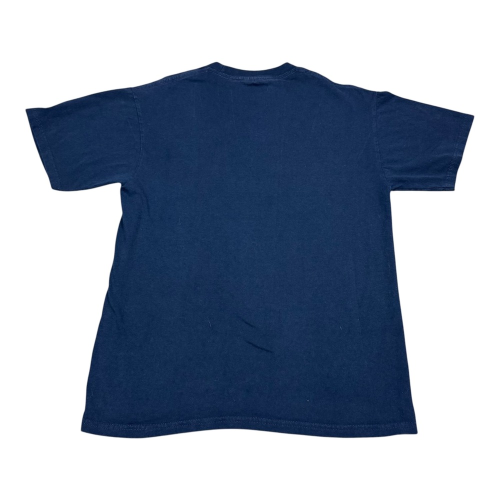 Vintage 2000s Champion Navy Blue Carolina UNC Spell Out Shirt Men's Medium - Picture 3 of 7